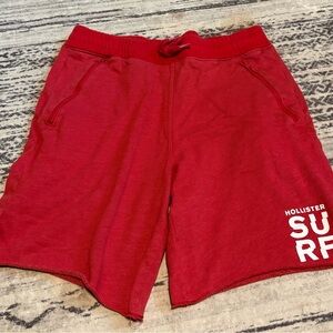 Hollister Men's Athletic Red Shorts